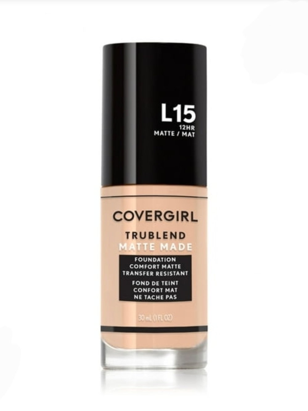 COVERGIRL TruBlend Matte Made Foundation L15 Porcelain BNIB Discontinued